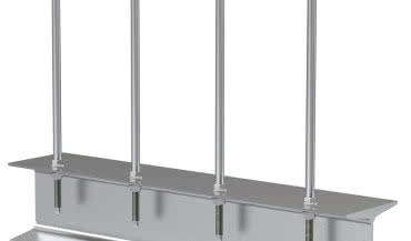 Słupek asekuracyjny HLB 700 do ochrony przed upadkiem z wysokości dla trzech osób