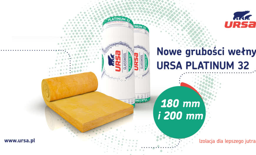 Nowe grubości wełny URSA Platinum 32