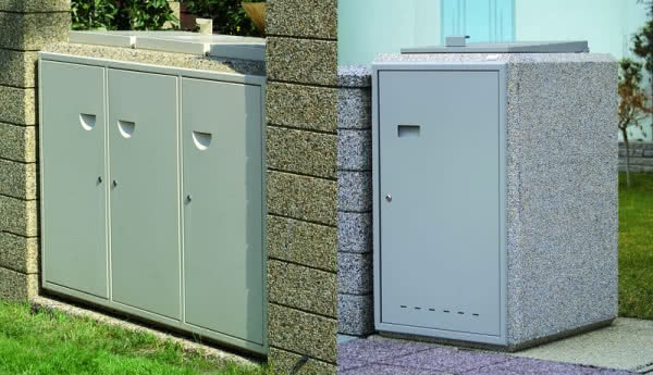 Obudowa pojemników na odpady