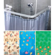 Zasłony/drążki prysznicowe