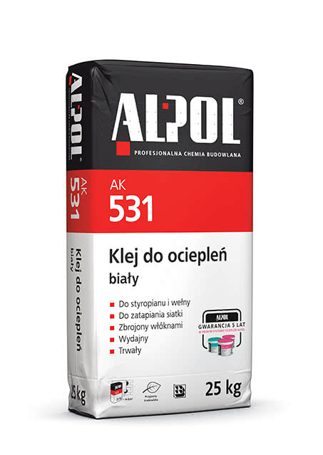 Klej do ociepleń biały AK 531